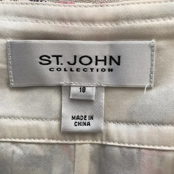 St. John Collection silk skirt SZ 18 - Picture 3 of 8